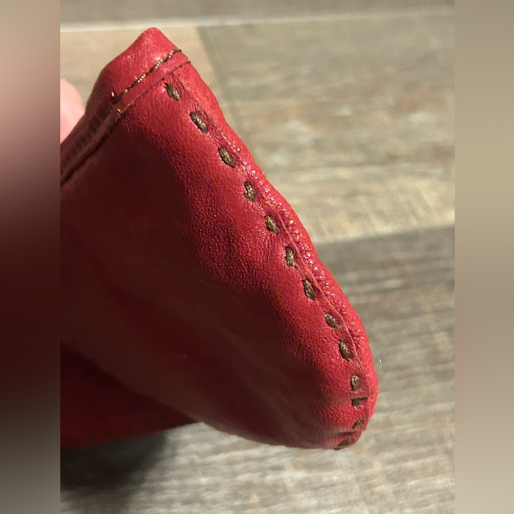 Lucky Brand red leather wristlet. Like new! - Picture 9 of 9
